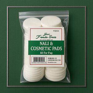 - 🎯 Textured Nail Wipes – Beauty Round Pads  Durable & Effective